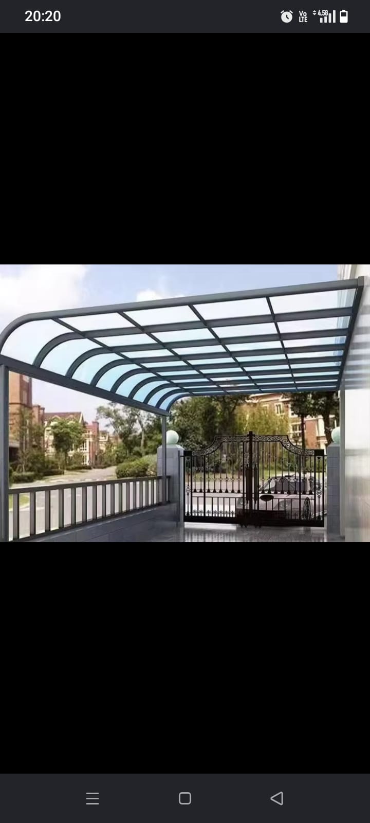 Modern Bombeli Polikarbon Araç Otopark Sundurması